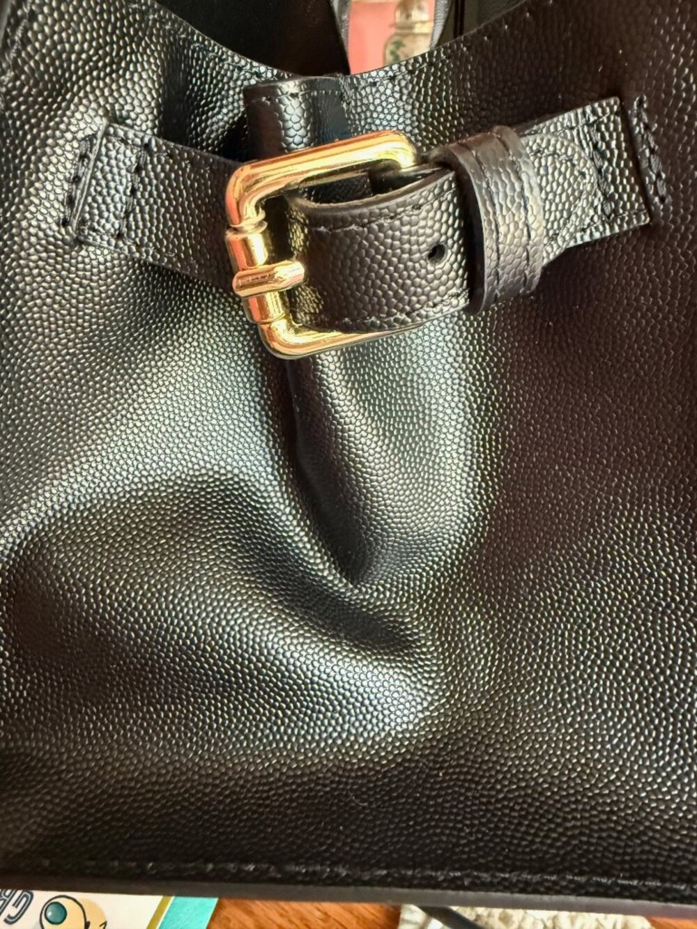 NWT Claudia Firenze East West Satchel Black Leather Bag - Picture 5 of 8
